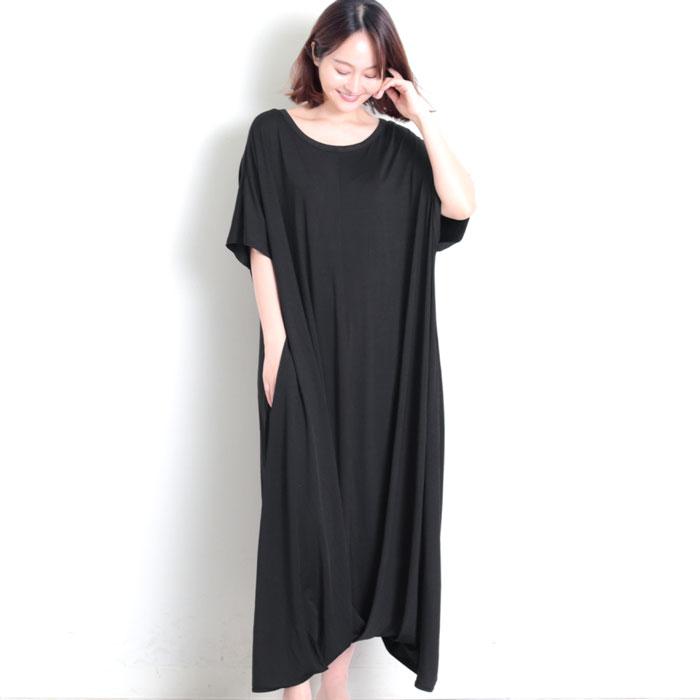 ワンピース ワンピ ロング MARTHA ジャージー オーバーサイズ レディース マキシ丈 おうち着 ワンマイル 大人 上品 旅行 半袖 L 大きいサイズ ランチ 16804 |  | 06