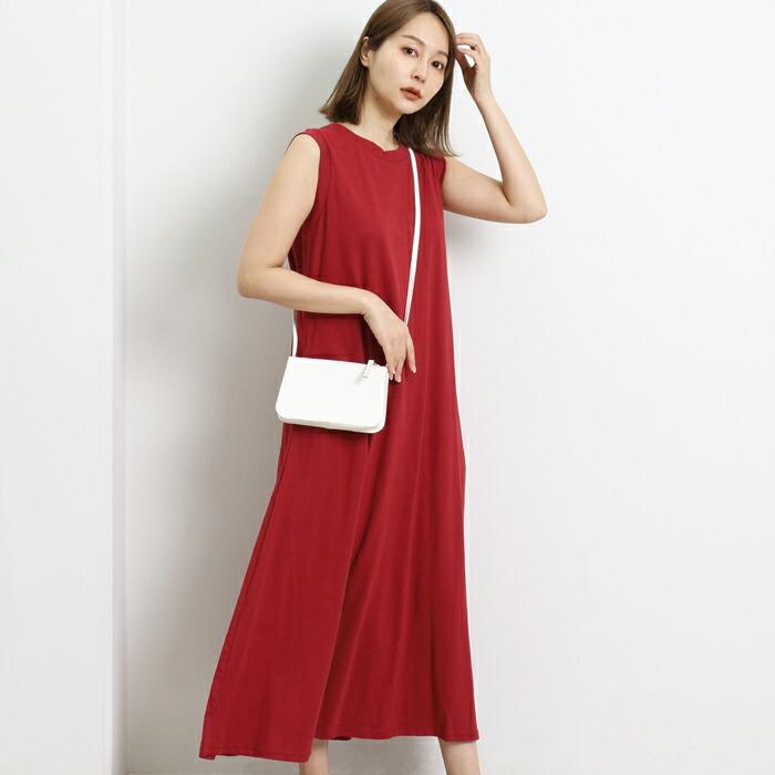 ワンピース ワンピ ロングワンピ MARTHA 綿 コットン ジャージー カットソー ノースリ レディース ひざ丈 膝丈 ミモレ丈 大人 上品 旅行 L 大きいサイズ 16752 |  | 06