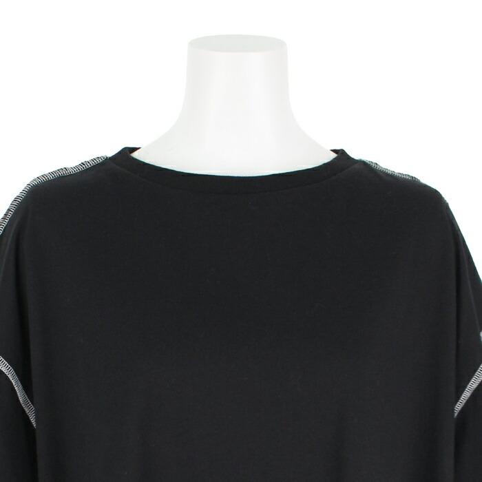 送料無料 ワンピース Tシャツ MARTHA マーサ Tワンピ ロングワンピ コットン 綿100% おうち着 長袖 ロング丈 大人 上品 L 大きいサイズ ランチ 16978 |  | 06