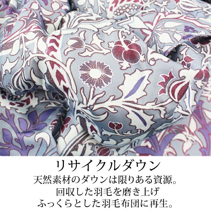送料無料 掛け布団 寝具 京都西川 ダウン 羽毛 ダウン90％ フェザー10％ 日本製 シングル 片寄り防止キルト ブルー ピンク[17468] |  | 01