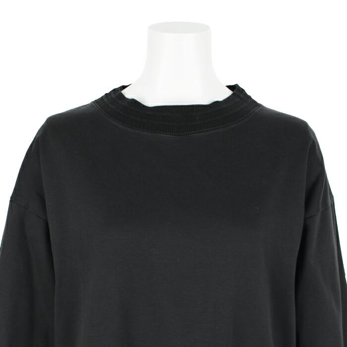 送料無料 ワンピース Tシャツ MARTHA マーサ Tワンピ スウェット ロングワンピ コットン 綿100% 日本製 おうち着 長袖 ロング丈 ブラック グレー ss 26382 |  | 07