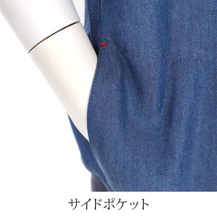 訳あり某ブランド ジレ フード付き デニム 前開き ネイビー 9号 11号 13号[59239] |  | 08