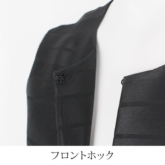 送料無料 訳あり某ブランド ベスト ジレ ノーカラー ボーダー 日本製●レディース トップス ブラック[60244] |  | 06
