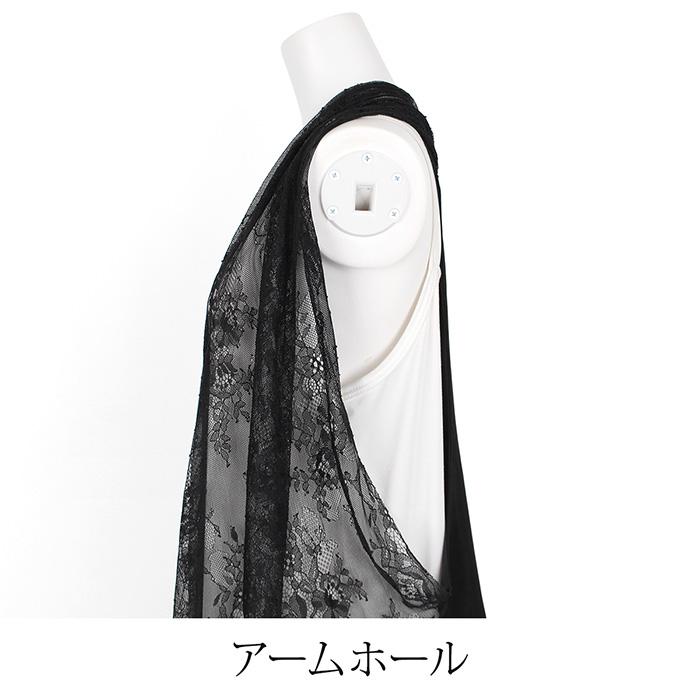 送料無料 訳あり 某ブランド ベスト ジレ ロング ライトアウター レース サマーベスト 夏 薄手 前開き●レディース トップス Vネック ブラック 9号 60245 |  | 07