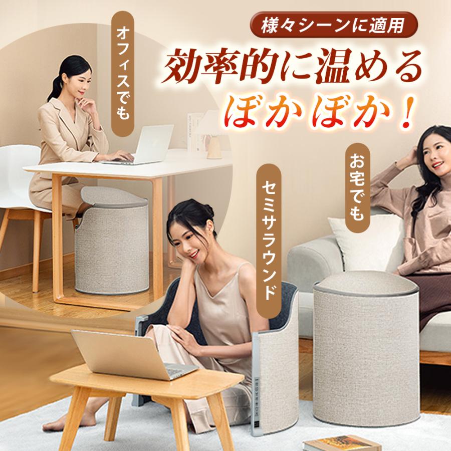 正規品】2026 パネルヒーター 足元 速暖 省エネ 高温版 360°発熱 丸形