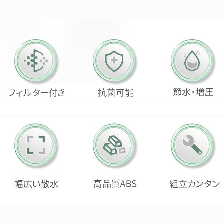 【正規品】2025 シャワーヘッド 節水増圧 塩素除去 浄水 手元止水 水量水圧調節 ミスト肌ケア 保湿 美肌美髪 高洗浄力 毛穴 汚れ除去 マイクロバブル 頭皮ケア |  | 02