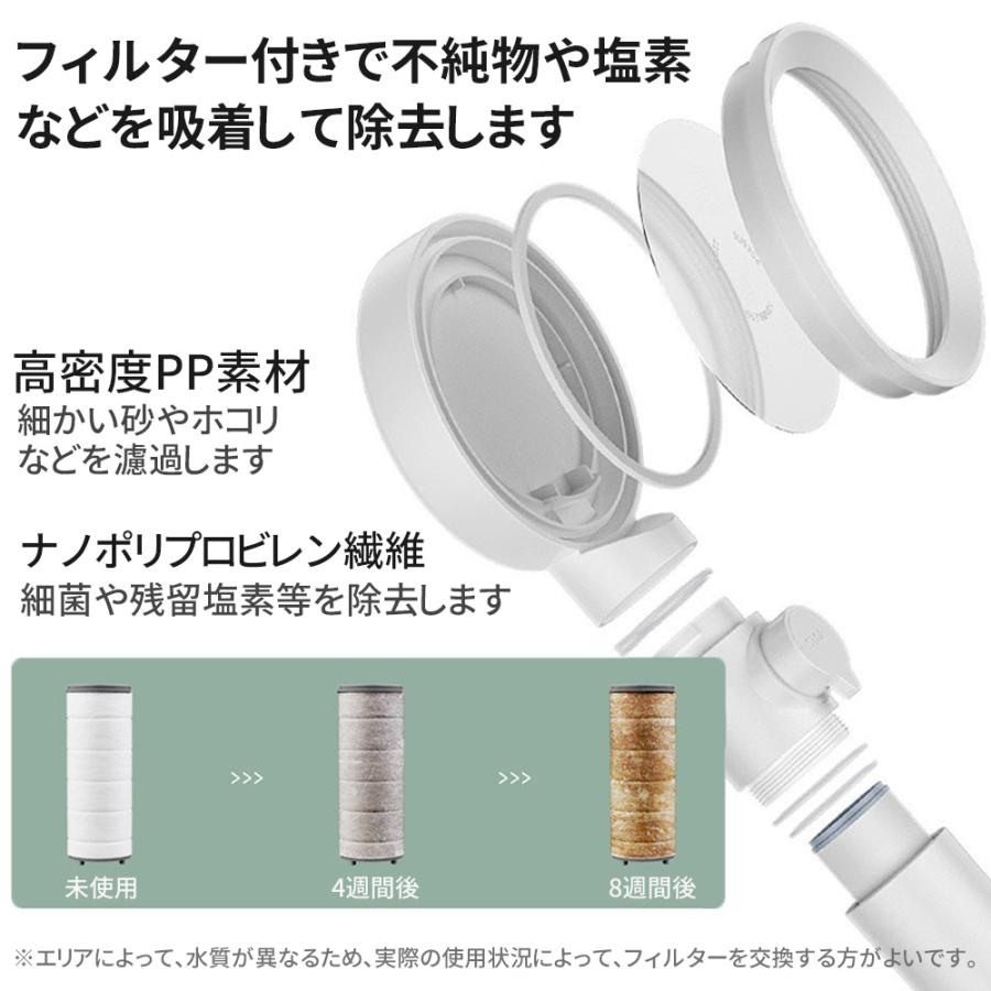 【正規品】2025 シャワーヘッド 節水増圧 塩素除去 浄水 手元止水 水量水圧調節 ミスト肌ケア 保湿 美肌美髪 高洗浄力 毛穴 汚れ除去 マイクロバブル 頭皮ケア |  | 05