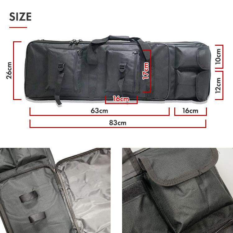 ガンケース 2丁 収納 2WAY 背負える ライフル エアガン リュック ガンケース 2丁 収納 2WAY 背負える ライフル エアガン リュック