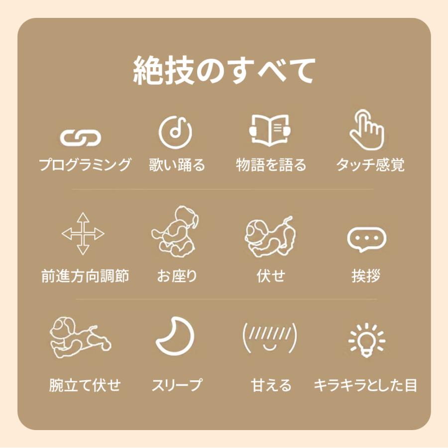 【2026最新】 ロボット犬 ロボット おもちゃ 知育玩具 犬型ロボット しゃべる 英語練習 スマートロボット ダンス 音楽 誕生日 こどもの日 クリスマス プレゼント |  | 03