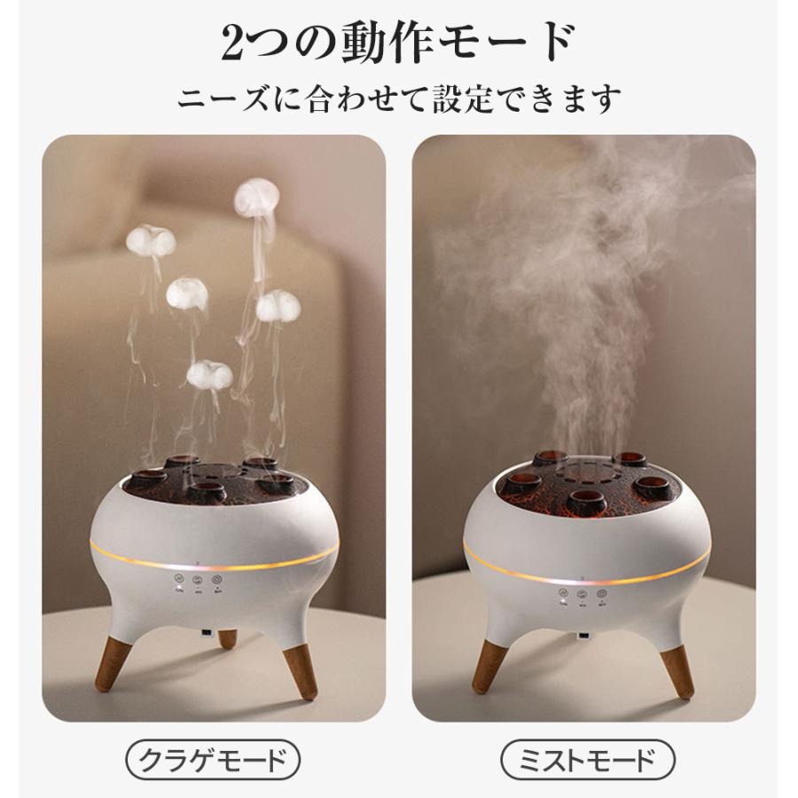 【正規品】 加湿器 超音波式 卓上 可愛い クラゲ ミスト アロマ加湿器 7色LED リモコン付き タイマー 小型 乾燥対策 8H連続運転 静音 寝室 おしゃれ 省エネ 2025 |  | 03