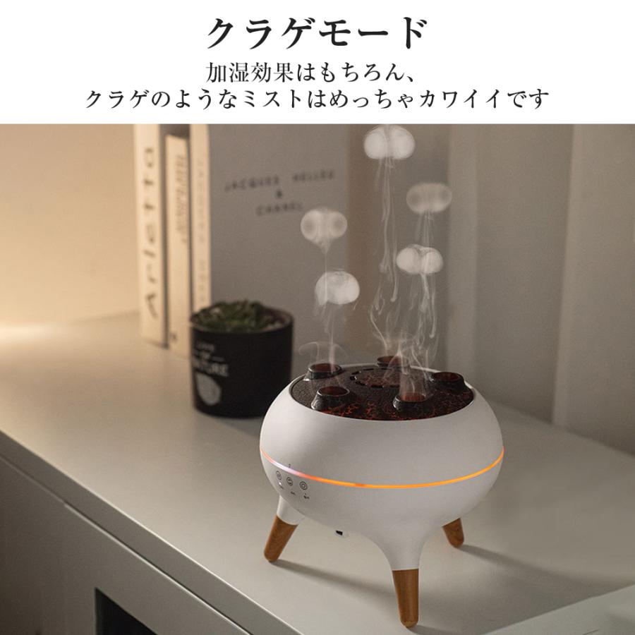 【正規品】 加湿器 超音波式 卓上 可愛い クラゲ ミスト アロマ加湿器 7色LED リモコン付き タイマー 小型 乾燥対策 8H連続運転 静音 寝室 おしゃれ 省エネ 2025 |  | 04