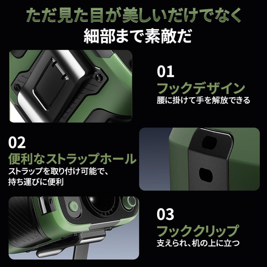 【正規品】 扇風機 小型 携帯扇風機 腰掛け扇風機 首かけ 100段階風量 ジェットファン 充電式 静音 強風 ワークマン 熱中症対策 通勤通学 屋外作業 アウトドア |  | 16