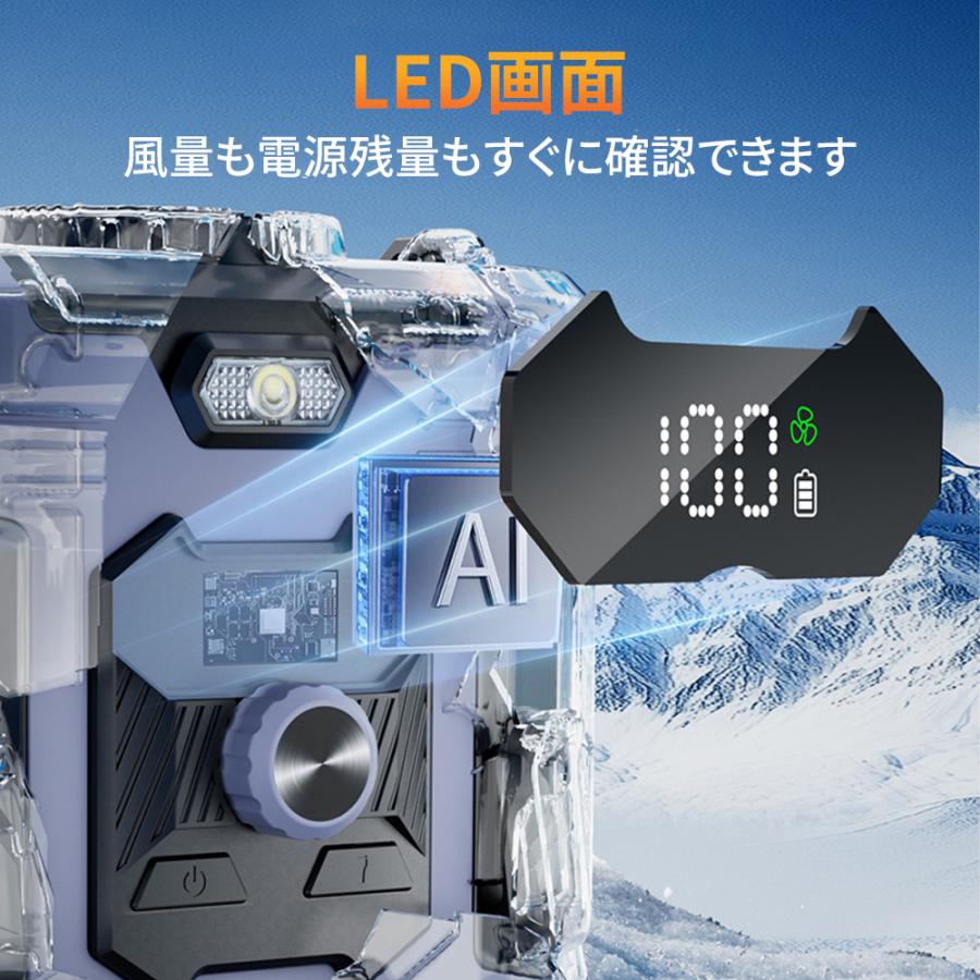 【正規品】 扇風機 小型 腰掛け扇風機 携帯扇風機 首かけ 100段階風量 8000mAh ジェットファン 静音 強風 ワークマン 熱中症対策 通勤通学 屋外作業 アウトドア |  | 14