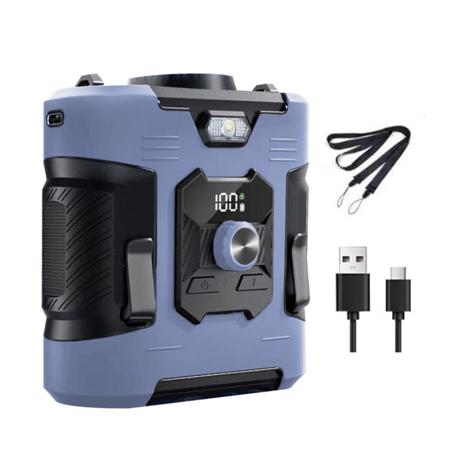 【正規品】 扇風機 小型 腰掛け扇風機 携帯扇風機 首かけ 100段階風量 8000mAh ジェットファン 静音 強風 ワークマン 熱中症対策 通勤通学 屋外作業 アウトドア |  | 20