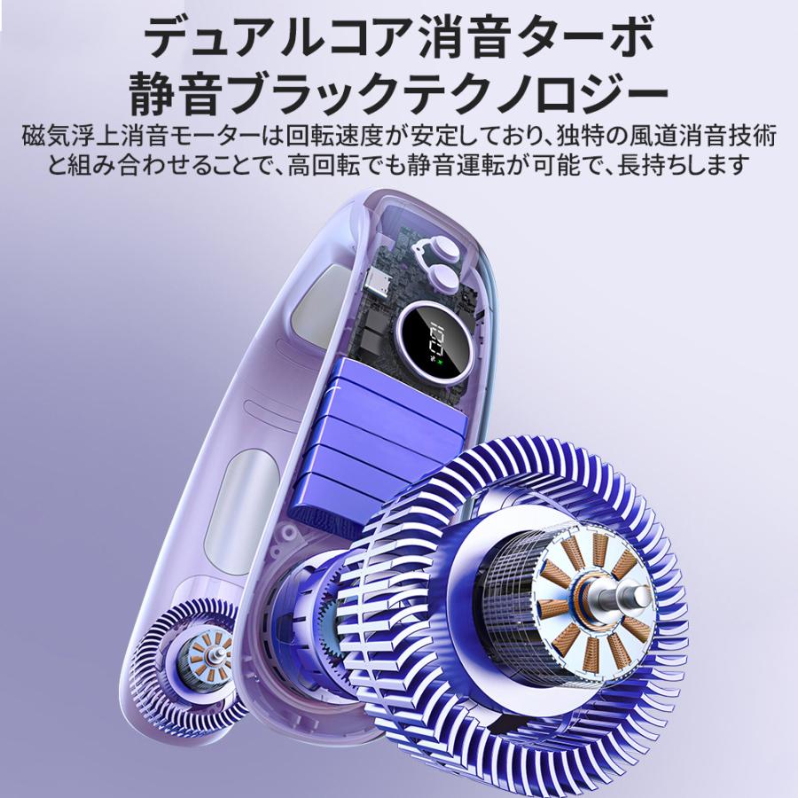 【正規品】 ネッククーラー 首掛け扇風機 羽なし 半導体冷却 冷感 静音 風量5段調節 おしゃれ 節電 軽量 ネックファン 熱中症対策/花見/花火大会/通勤/通学 2026 |  | 19