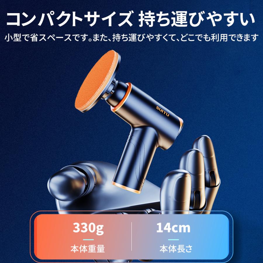 【正規品】 ポリッシャー バフ 充電式 電動ポリッシャー 車 研磨 サンドペーパー 大容量バッテリ一 小型 車磨き ワックス 洗車 傷消し ホイール磨き 車用 家庭用 |  | 09