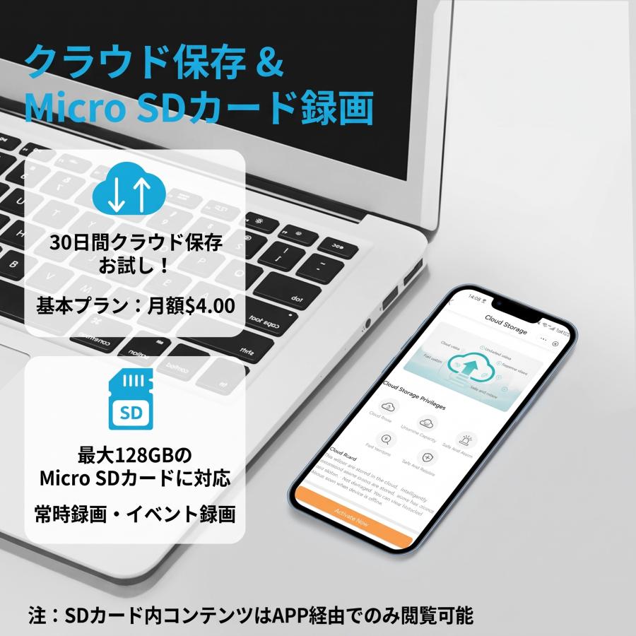 防犯カメラ 屋外 600万画素 Wi-Fi 2画面 PTZ 首振り 自動追尾 フルカラー暗視 5倍ズーム 双方向通話 発光威嚇 Bluetooth配網 工事不要 IP66防水 |  | 12