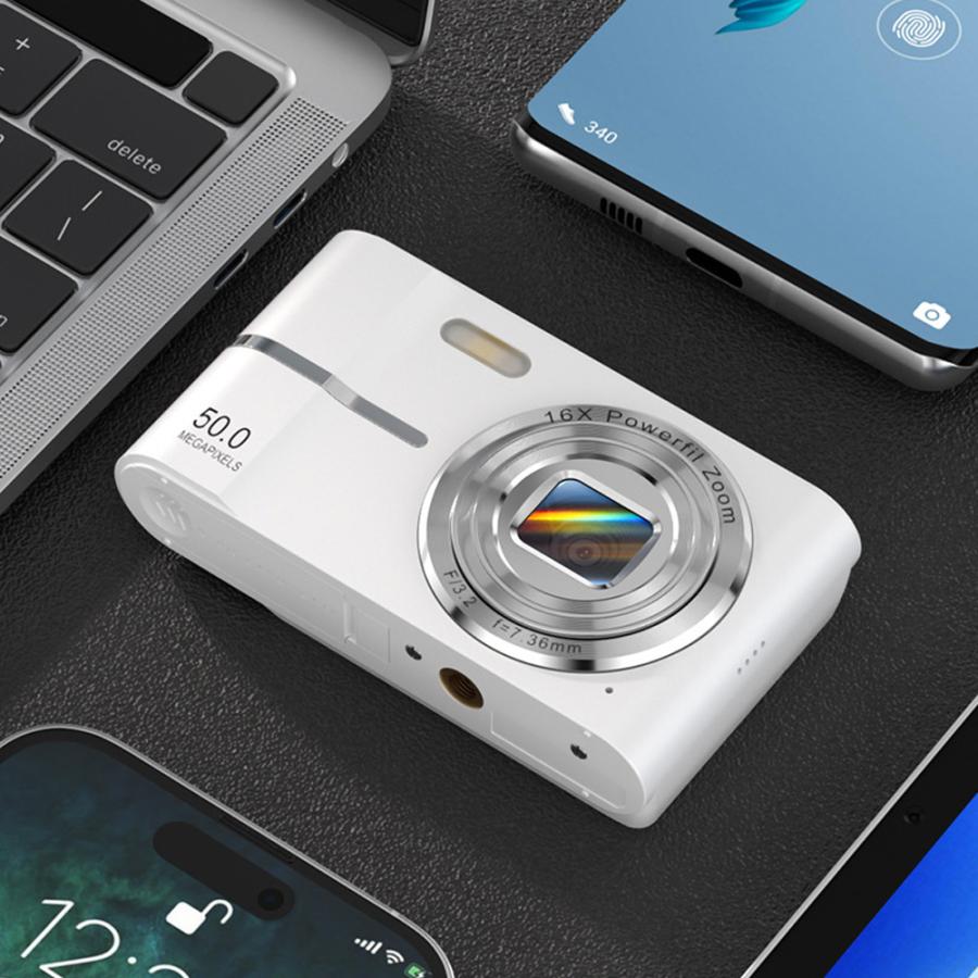 【正規品】 デジカメ デジタルカメラ 5000万画素 4K 高画質 自撮り 16倍ズーム スマホ転送 AFオートフォーカス 手ブレ補正 美顔 フィルター 軽量 修学旅行 学生 |  | 20