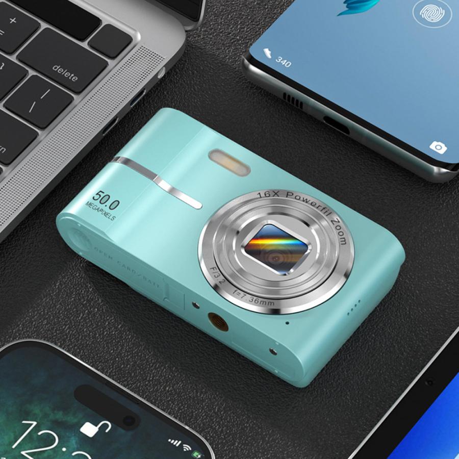 【正規品】 デジカメ デジタルカメラ 5000万画素 4K 高画質 自撮り 16倍ズーム スマホ転送 AFオートフォーカス 手ブレ補正 美顔 フィルター 軽量 修学旅行 学生 |  | 22