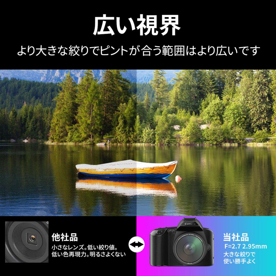 正規品】2026 デジタルカメラ デジカメ 4K 6400万画素 高画質 WiFi対応