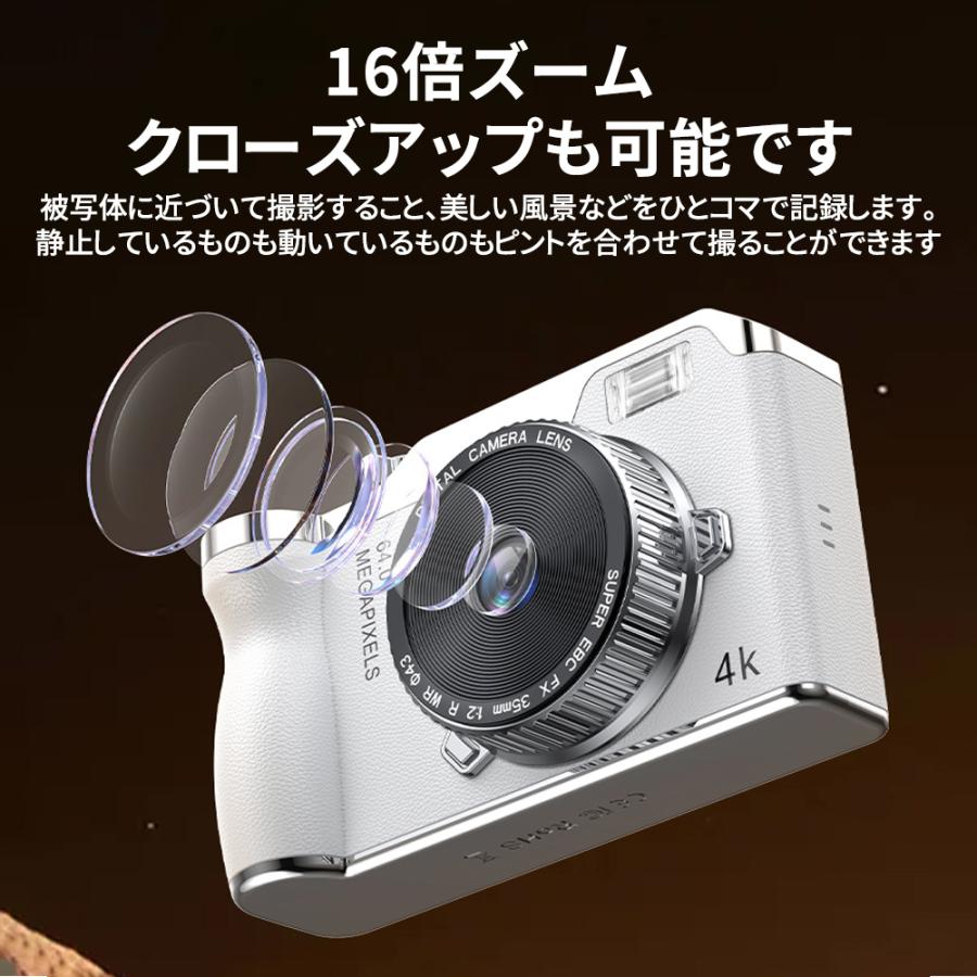限定セール】2025 デジタルカメラ 安い デジカメ 4K 6400万画素 高画質