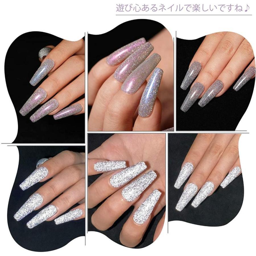 Born Pretty ジェルネイル フラッシュネイルジェルカラーセットラメ入りジェル シルバー カラージェルセット グリッター6色 Uv Led対 ジェル Ordredesavocats Sn