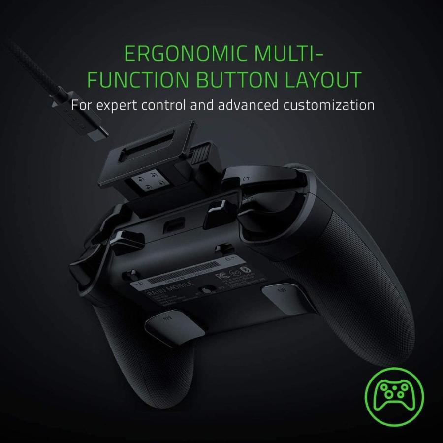 Razer Raiju Mobile モバイルコントローラー Android用 周辺機器 Bluetooth Usb C接続 多ボタン Bluetooth Usb C接続 Shop Lft Pc使用可能 Shop スマホ Gys ヤフー店 人気 定番