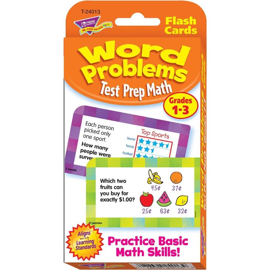トレンド 英単語 算数クイズ 1 3年生レベル Trend Word Problems Test Prep Math Grades 1 3 Chal Gys Lft Shop ヤフー店 通販 Yahoo ショッピング