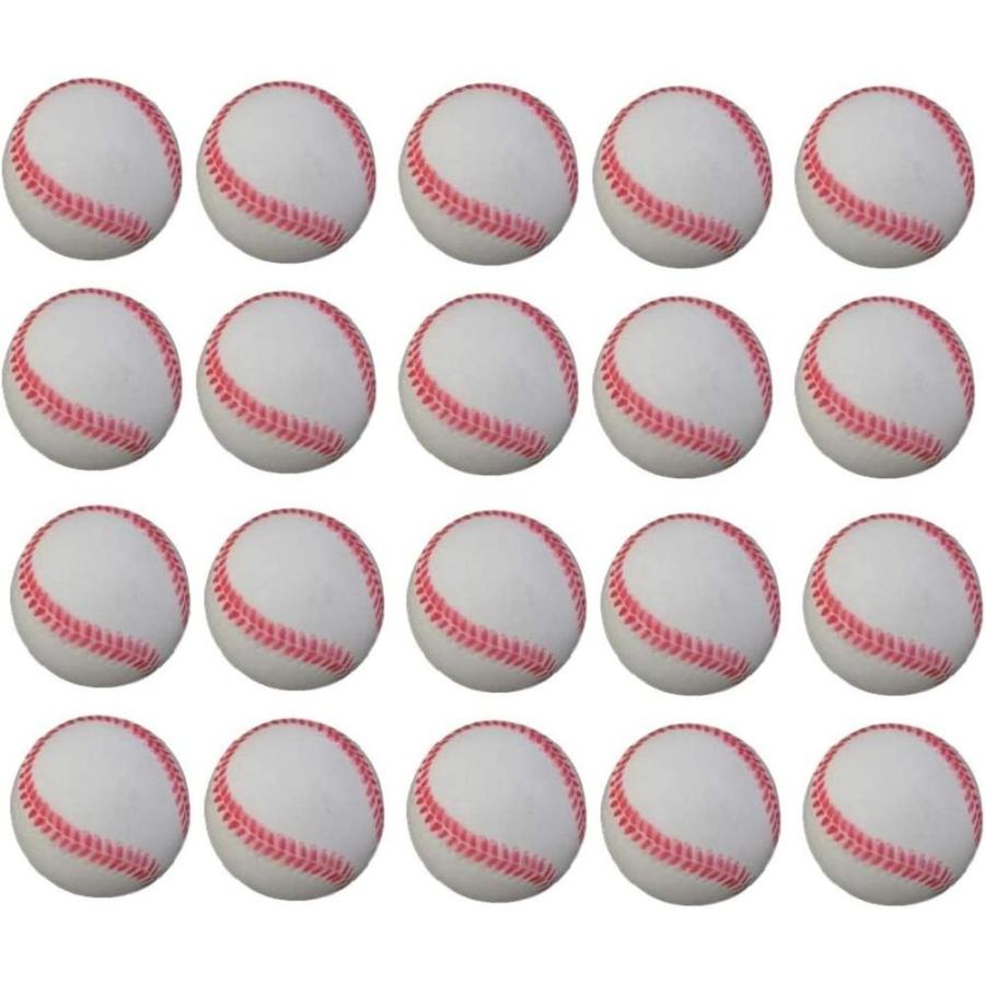 KINOKINO 野球 練習 ウレタン ボール 直径 約 7cm (ホワイト 20球 セット) :gys00945592:LFT Shop ヤフー店  - 通販 - Yahoo!ショッピング