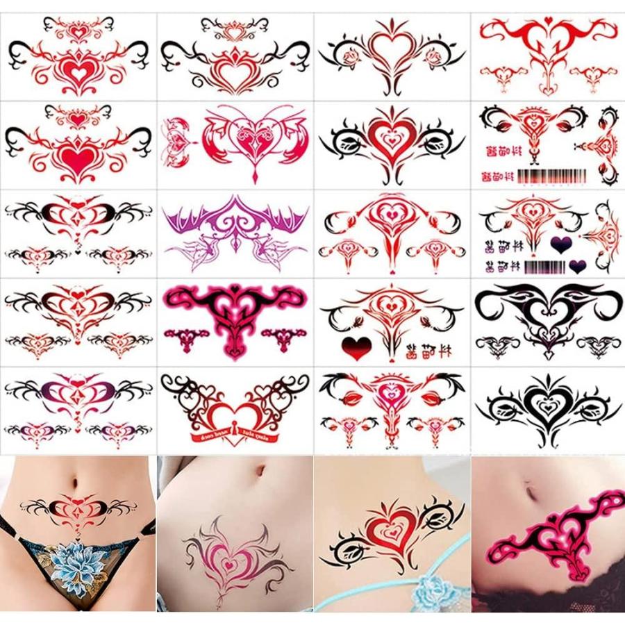 タトゥーシール ボディーシール 花 3d レディース Wowtac 刺青シール 長持ち 防水 簡単貼る 可愛い おしゃれ 枚セット 淫紋 Gys Lft Shop ヤフー店 通販 Yahoo ショッピング