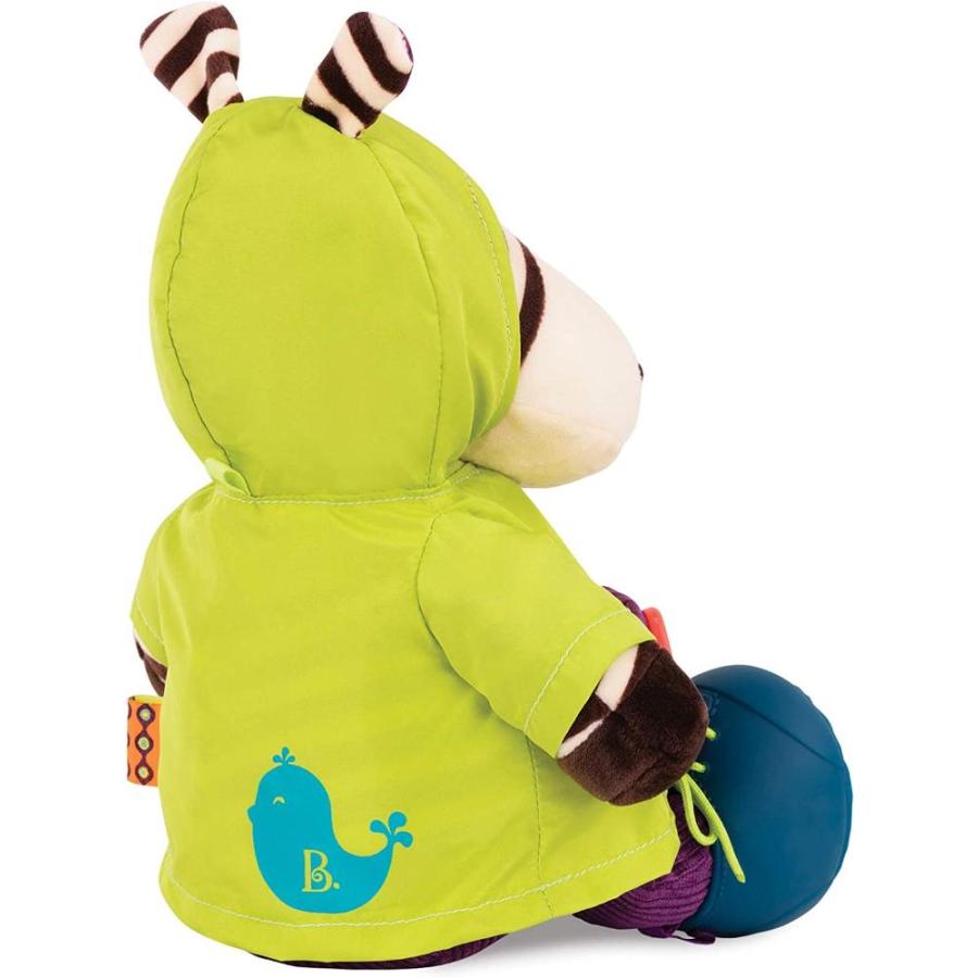 B Toys おきがえゼブラ ふわふわのぬいぐるみ 笑うしまうまのおもちゃ 2歳 おしゃれ遊び Www Ideactiva Com Uy