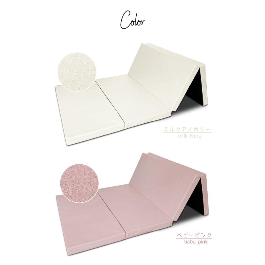 プレイマット 高反発 4つ折りマットレス コンパクト 4段 防音 断熱