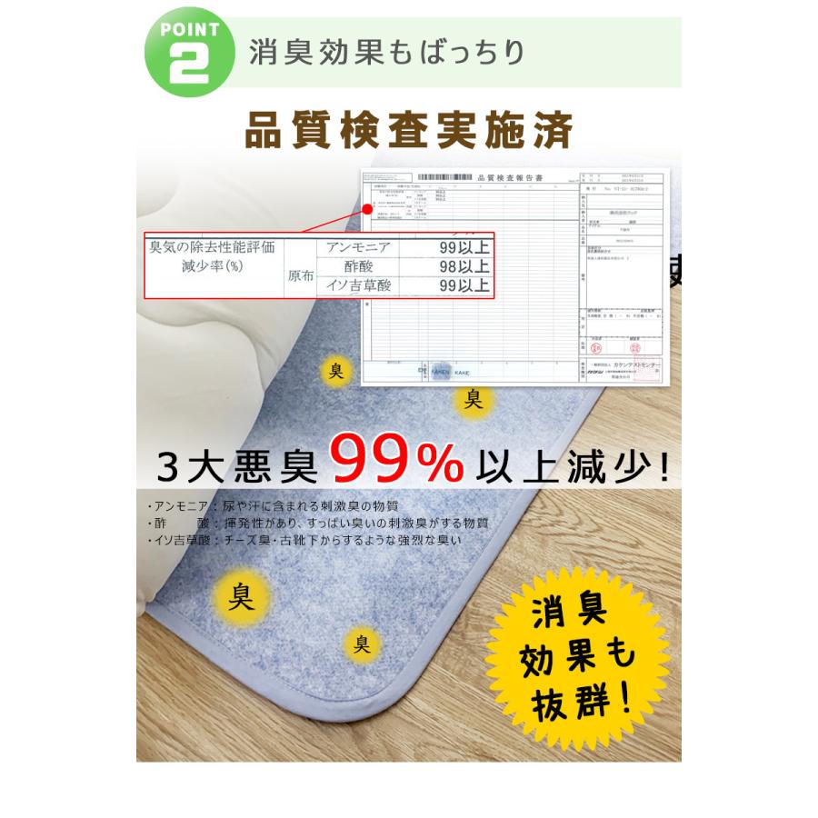 除湿パッド クイーン Q 洗える 150×180 除湿シート 湿気対策 消臭 カビ 梅雨 対策 押入れ 布団 ベッド 除湿マット 調湿マット シリカゲル｜lftm｜11