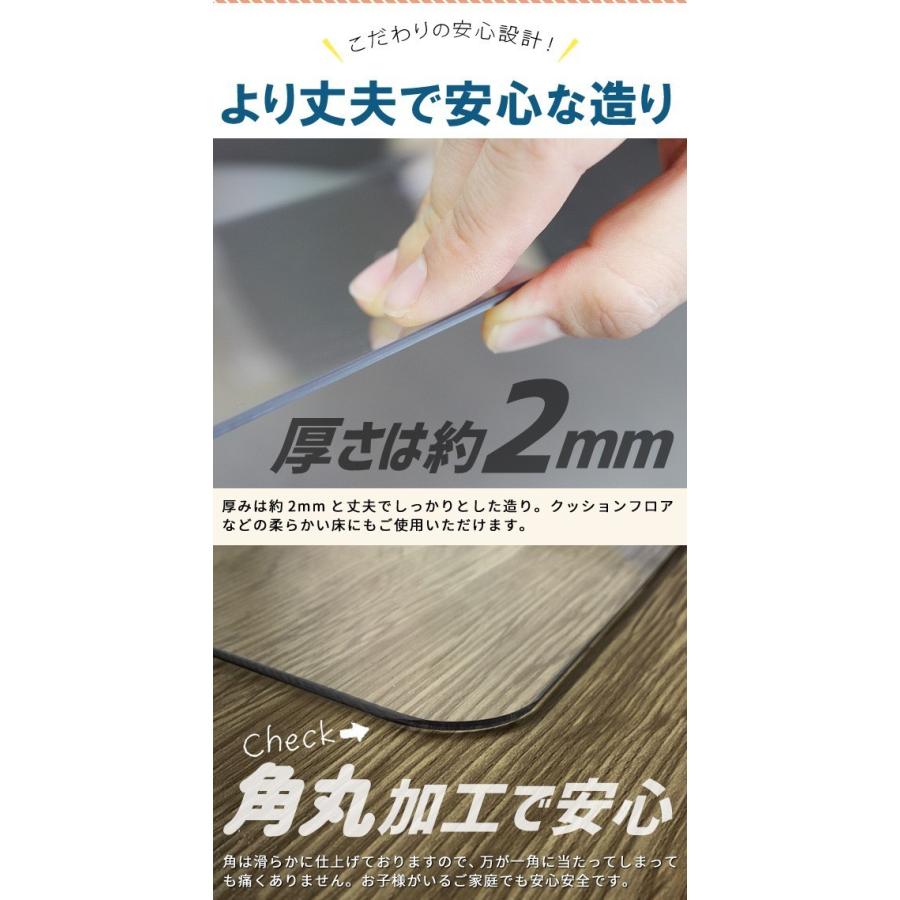 冷蔵庫 マット 〜600Lクラス 透明 70×75 冷蔵庫用 キズ防止 傷防止