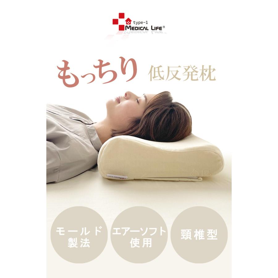 枕 低反発枕 メディカルライフ ピロー type-1 整体枕 肩こり まくら