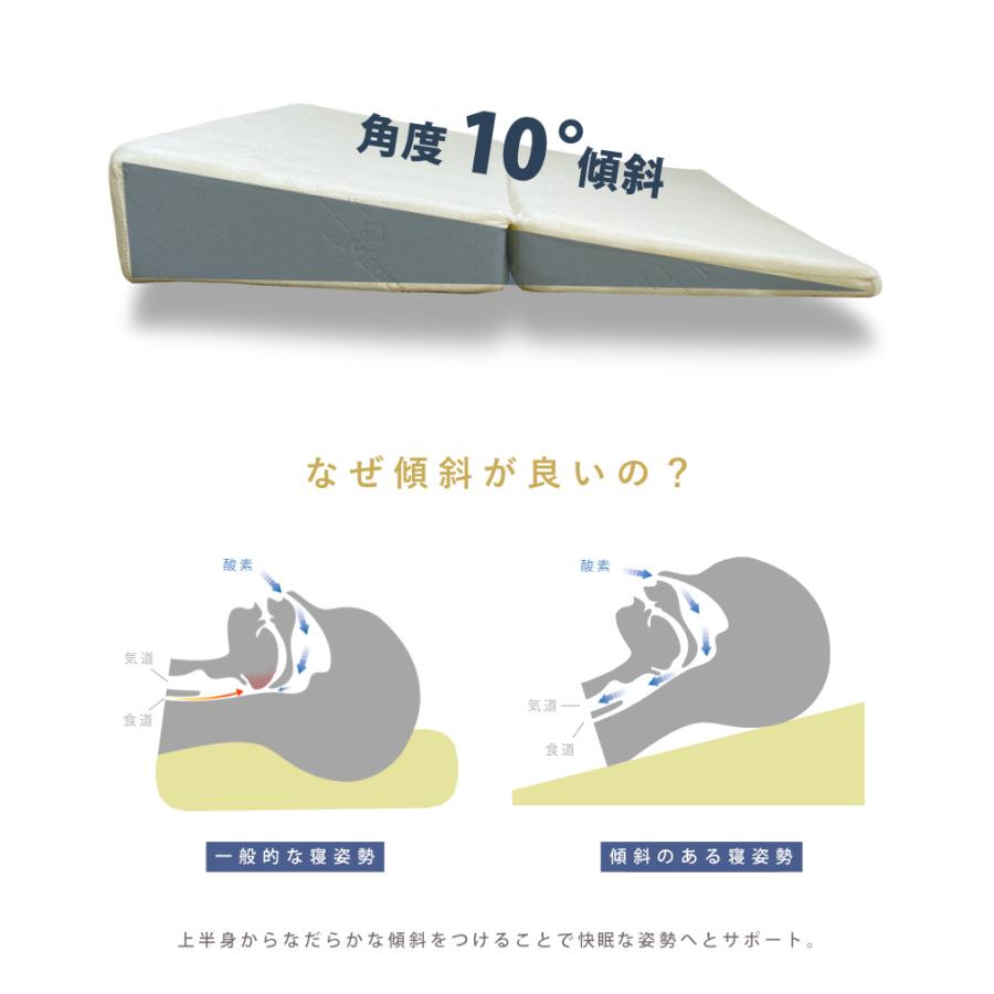 枕 傾斜枕 低反発枕 メディカルライフ ピロー type-9 二つ折り枕 | ブランド登録なし | 05