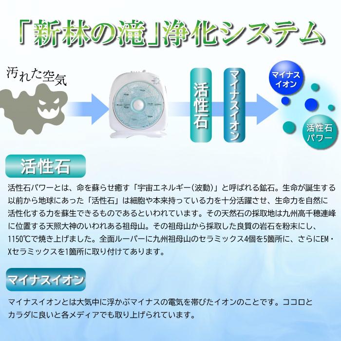 マイナスイオン扇風機 新林の滝 タイマー付 扇風機 マイナスイオン