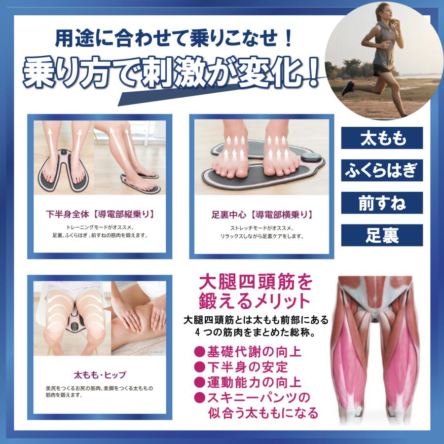 WELLSPO カルフット EMS クルールラボ インディゴブルー サクラ 軽量