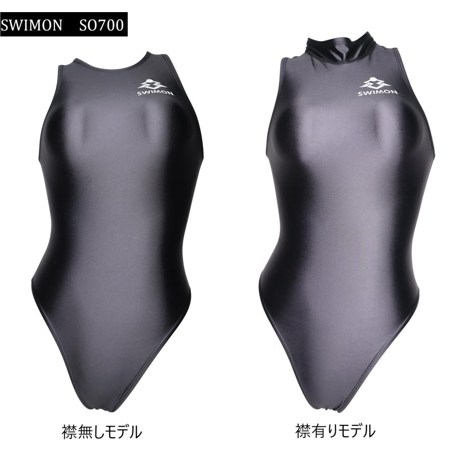 SWIMON】 競泳水着 レディース ガールズ 700 バックジップ 水球モデル
