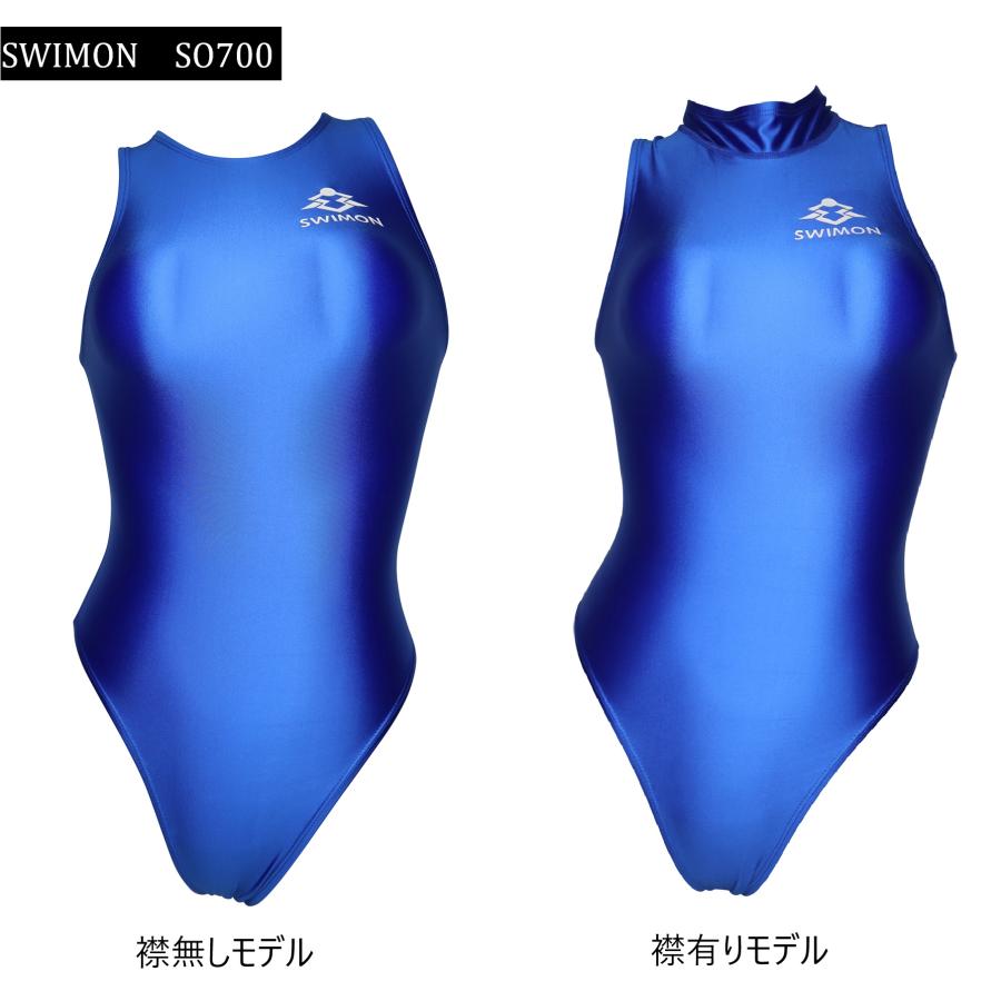 SWIMON】 競泳水着 レディース ガールズ 700 バックジップ 水球モデル