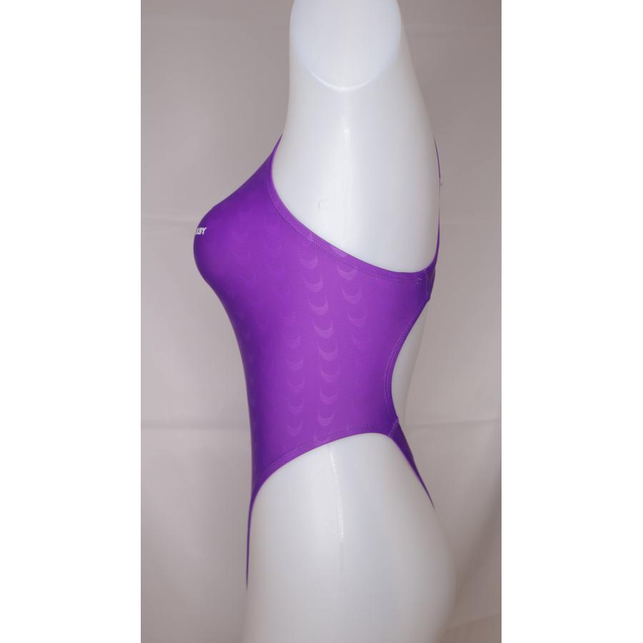 SWIMHXBY] 競泳水着 レディース ガールズ 280 Tバックモデル 紫
