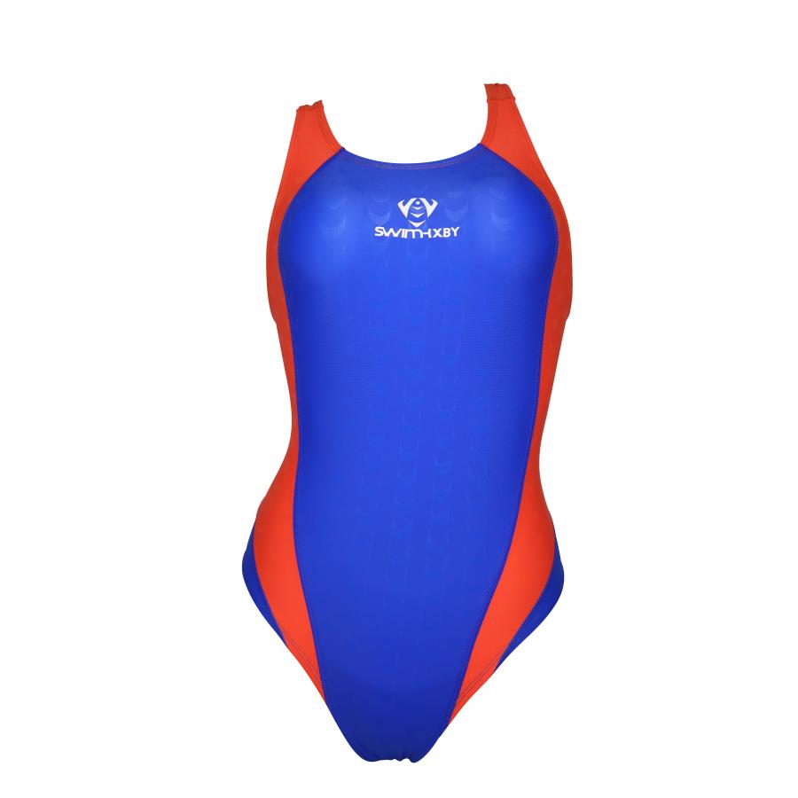 SWIMHXBY】 競泳水着 レディース ガールズ 281 ベーシック 青
