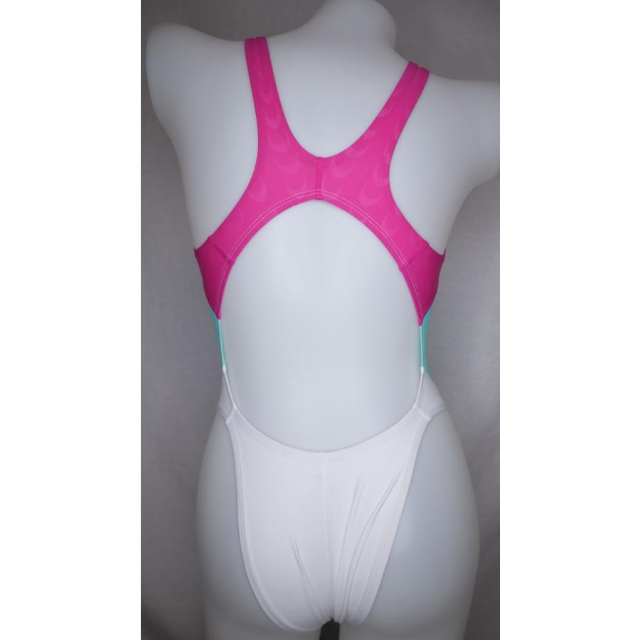SWIMHXBY] 競泳水着 レディース ガールズ 282 ハイレグモデル 白