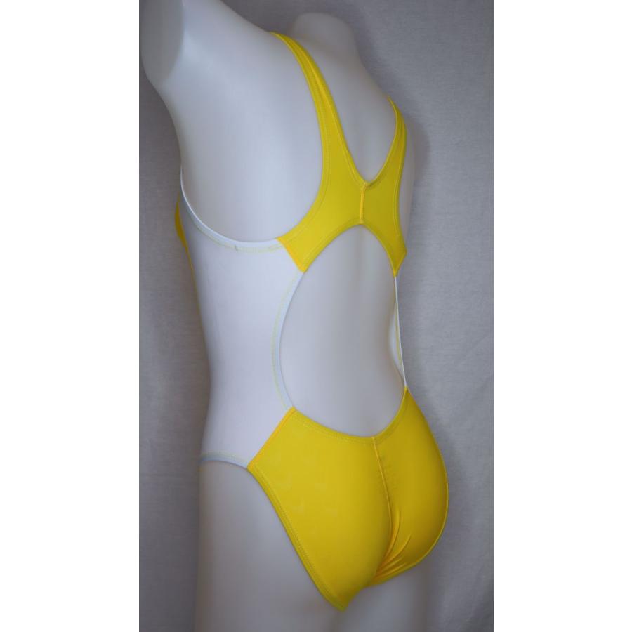 VEATM 青/黄 ストライプ 水着 Mサイズ SWIMHXBY] 競泳水着 レディース ガールズ 283 ベーシック 青黄
