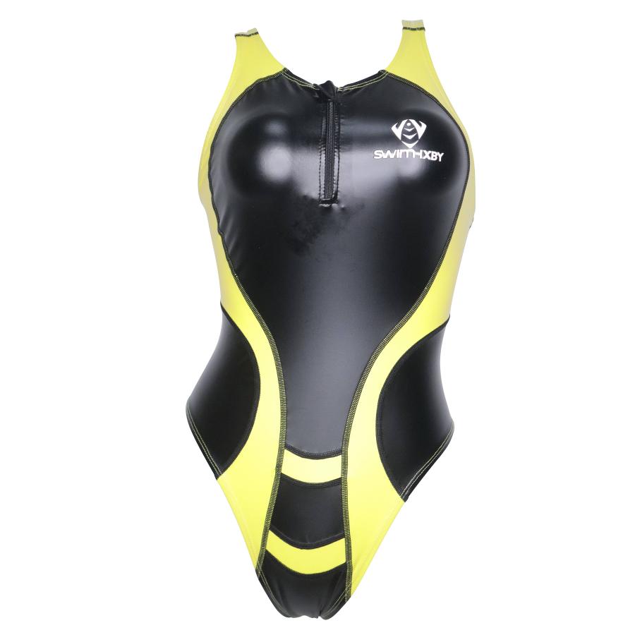 SURF BLADE サイズS 競泳水着 エナメル青、黄色 SURF BLADE サイズS 競泳水着 エナメル青、黄色 SURF BLADE