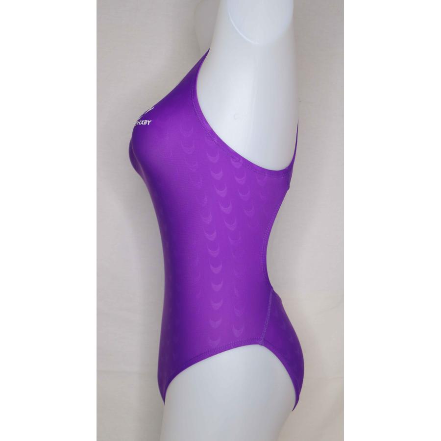 SWIMHXBY】 競泳水着 レディース ガールズ 280 ベーシック 紫 SWIMHXBY】 競泳水着 レディース ガールズ 280 ベーシック 紫