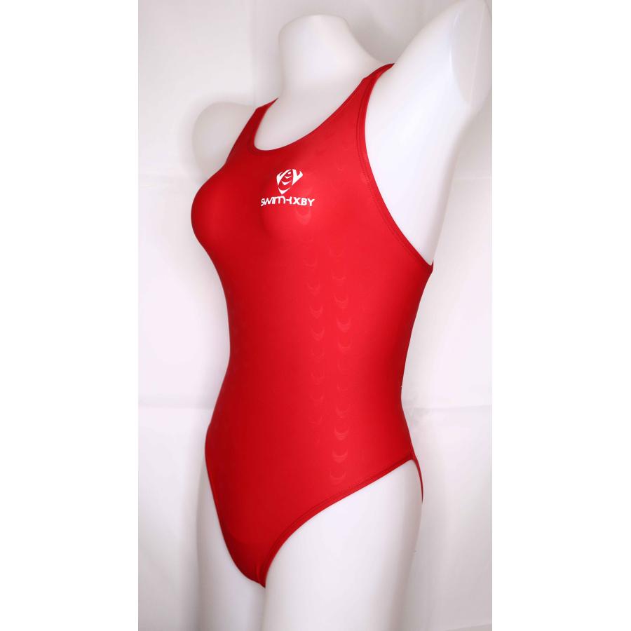 SWIMHXBY】 競泳水着 レディース ガールズ 280 ベーシック 赤 SWIMHXBY】 競泳水着 レディース ガールズ 280 ベーシック 赤