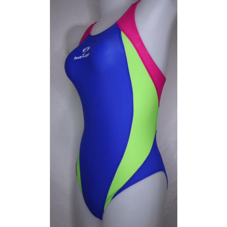 SWIMHXBY】 競泳水着 レディース ガールズ 282 ベーシック 青黄 SWIMHXBY】 競泳水着 レディース ガールズ 282 ベーシック 青黄