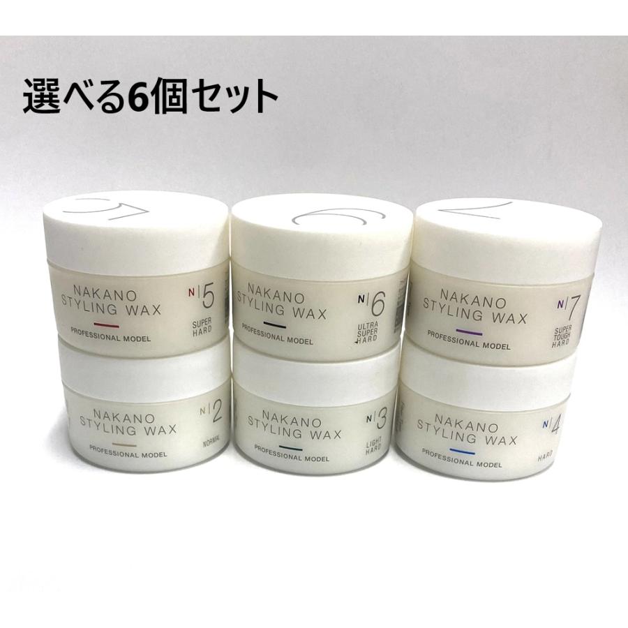 選べる6個セット】ナカノ スタイリング ワックス 90g×6個（ファイバー