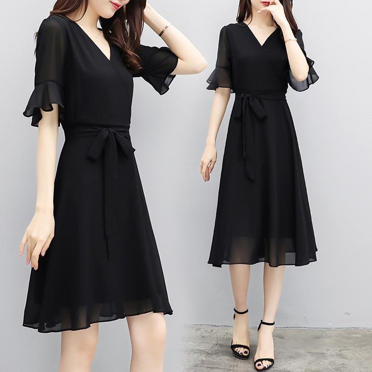 半袖ワンピース　　フォーマルワンピース セットアップ風レース半袖×プリーツロングスカート フォーマル